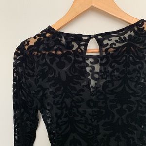 Sz Small | Black Dress | Mini | Body-con | Lined